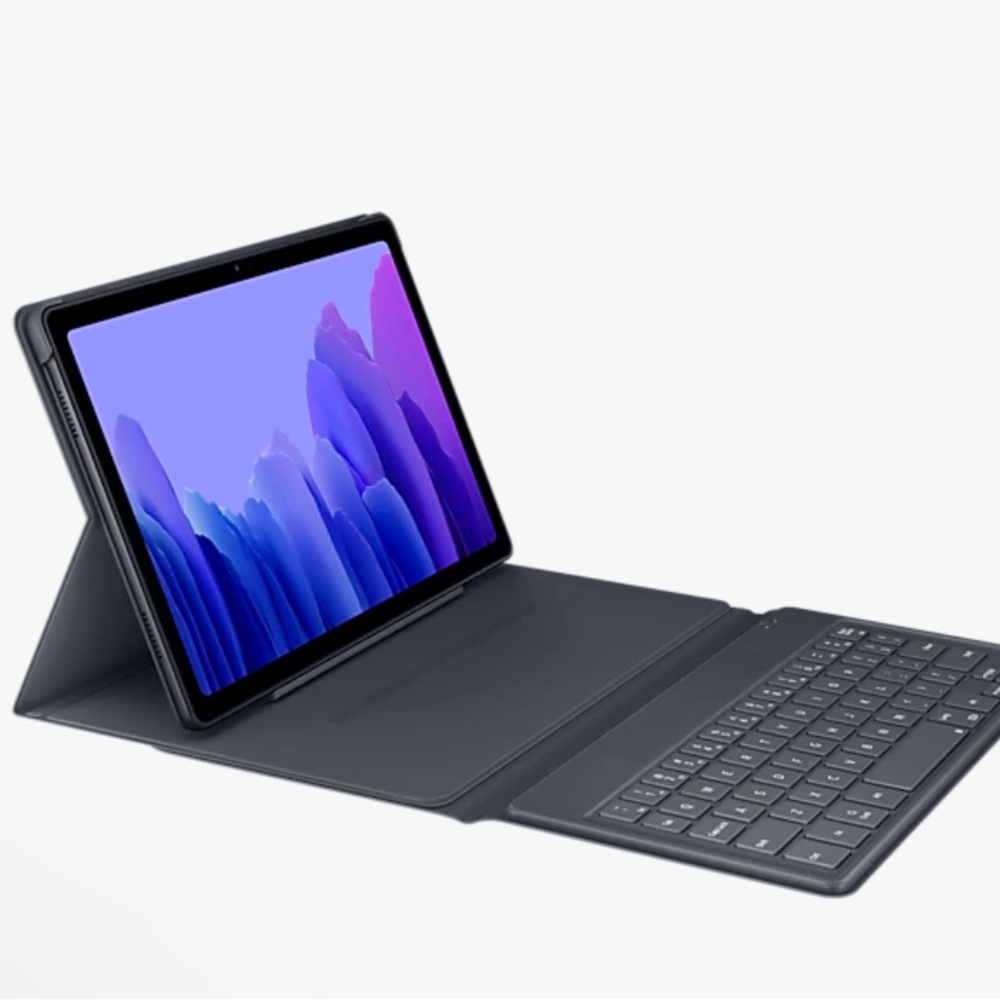 Samsung Gray Tablet with Keyboard Accessory